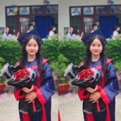 Ao tot nghiep THPT mau xanh tim than phoi do 01